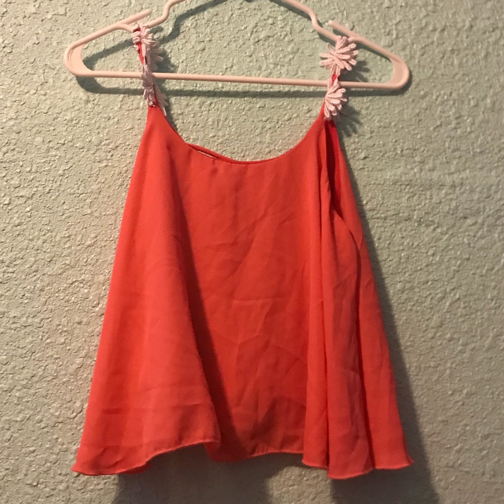 Peach crop top
